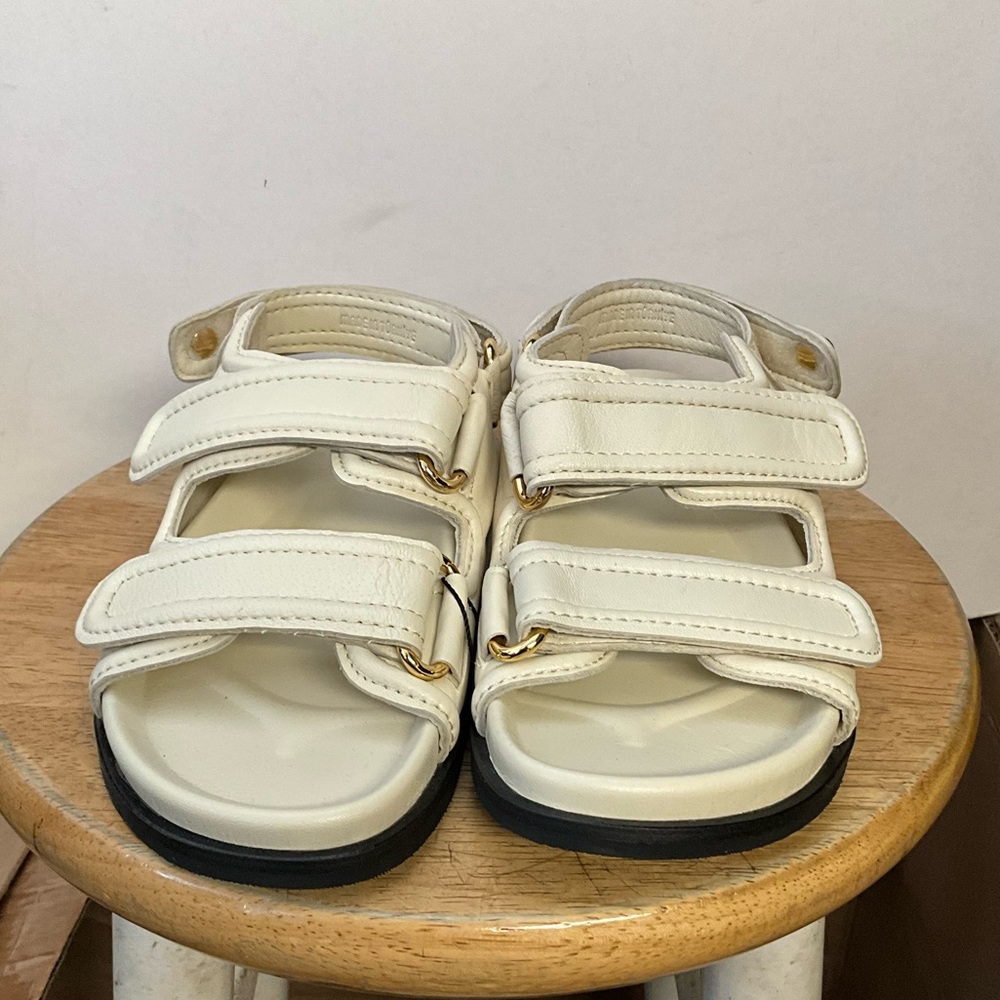 Klea PLAIN LEATHER LAMBSKIN SANDALS - Picture 2 of 7